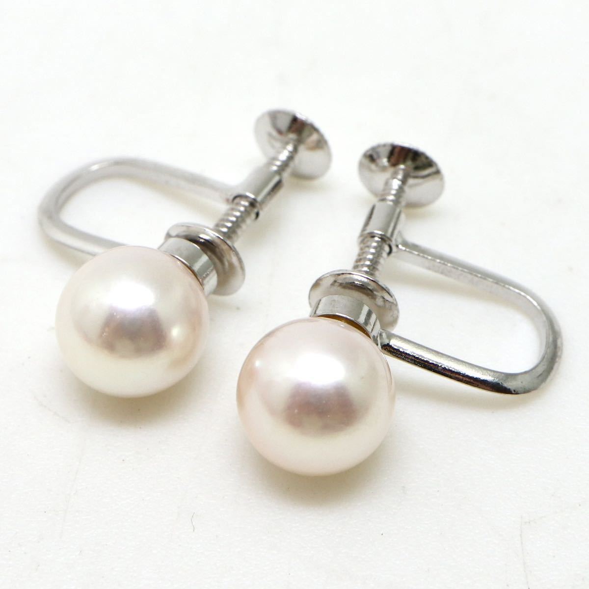 ●アコヤ本真珠ロングネックレス&イヤリング&ブレスレットセット●J 6.0-6.5mm珠 71.8g 20/110cm pearl necklace jewelry EA0/EA3_画像7