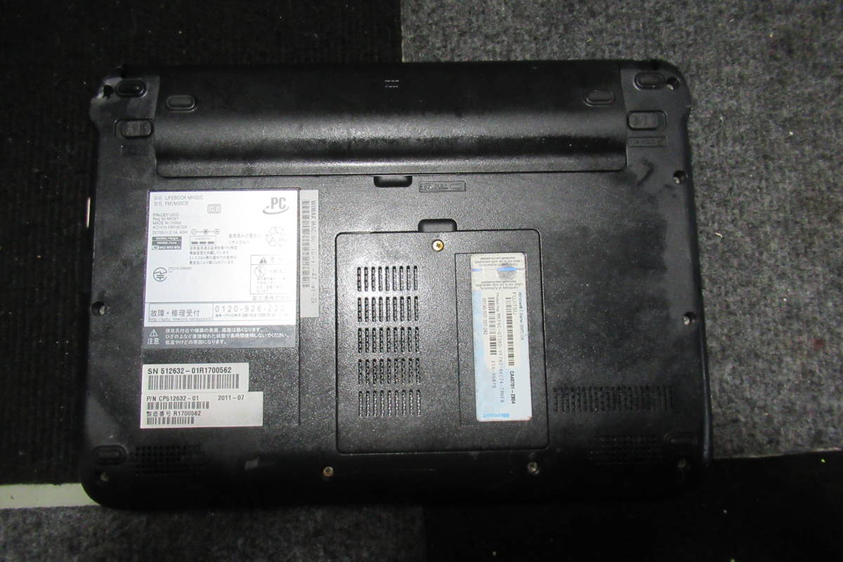  shelves 14.B1192 Fujitsu LIFEBOOK MH30/C Win7 1GB laptop present condition goods 