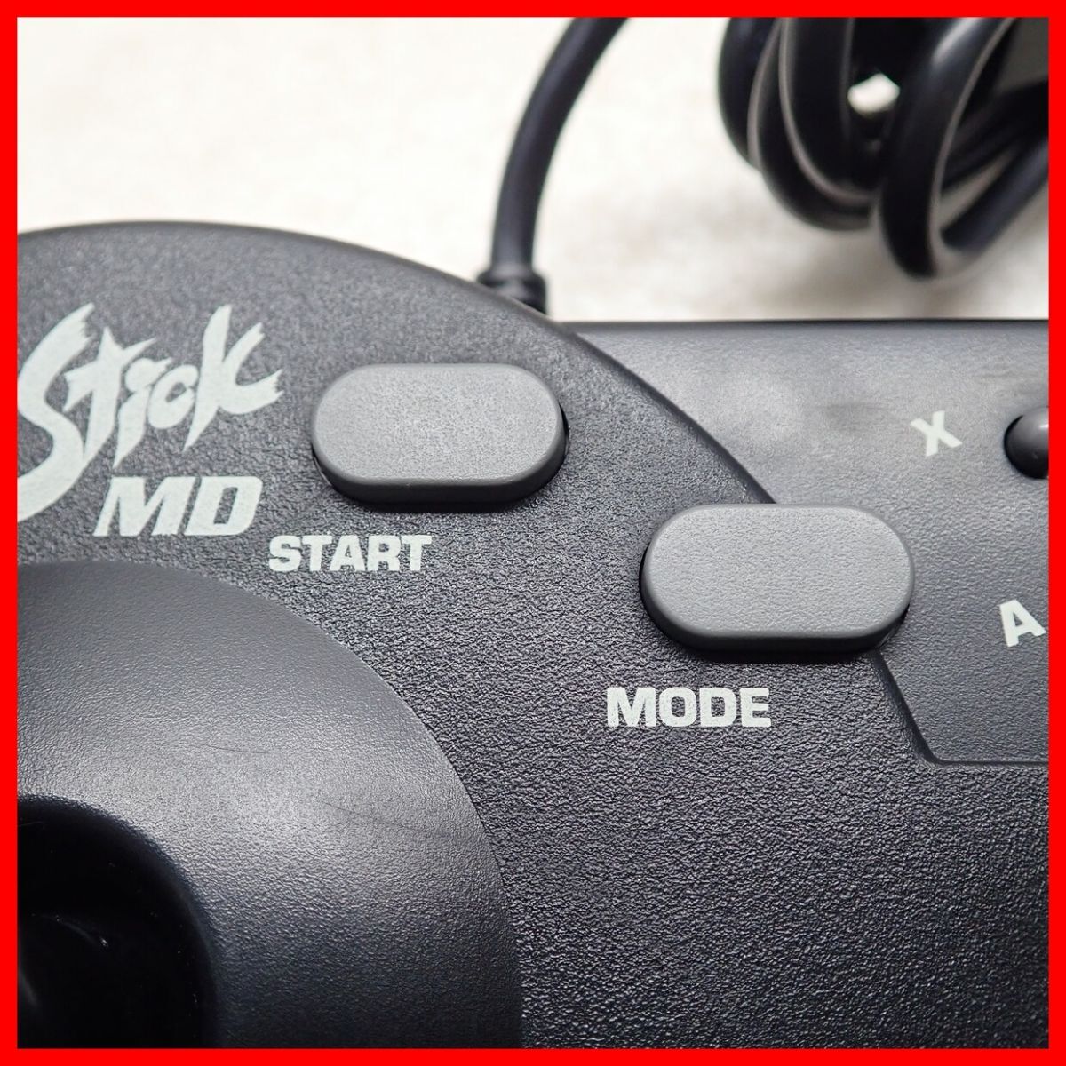 ◇動作品 MD メガドライブ ASCII ファイタースティックMD AS-9981-MD MEGA DRIVE アスキー Fighter Stick 箱付【20_画像10