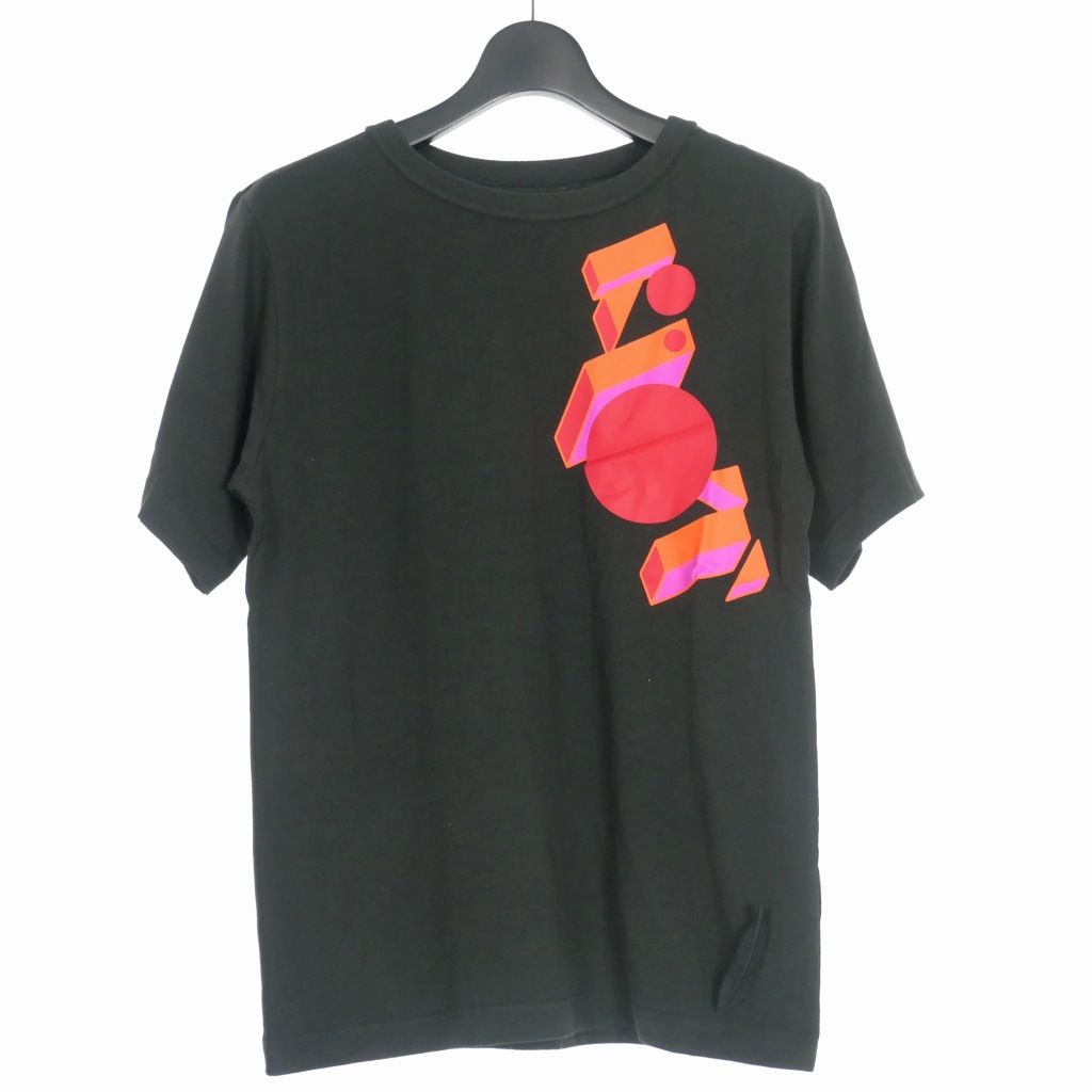 未使用品 ライオットファセッタズム RIOT FACETASM 21AW ロゴプリント Tシャツ カットソー 半袖 M 黒 ブラック RF21FW-TEE-U05 メンズ_画像1