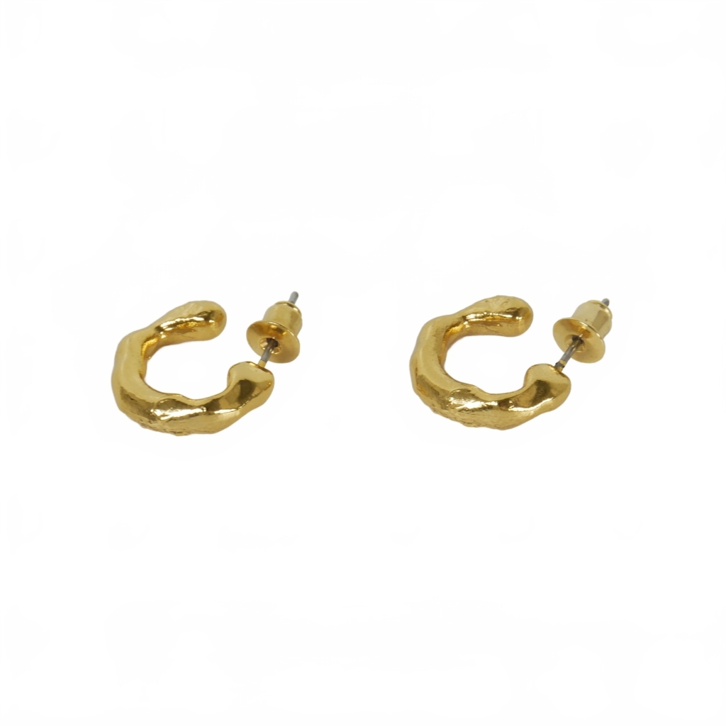 sowa Lee Soierie MUD WALL HOOP PIERCE hoop earrings accessory Gold lady's 