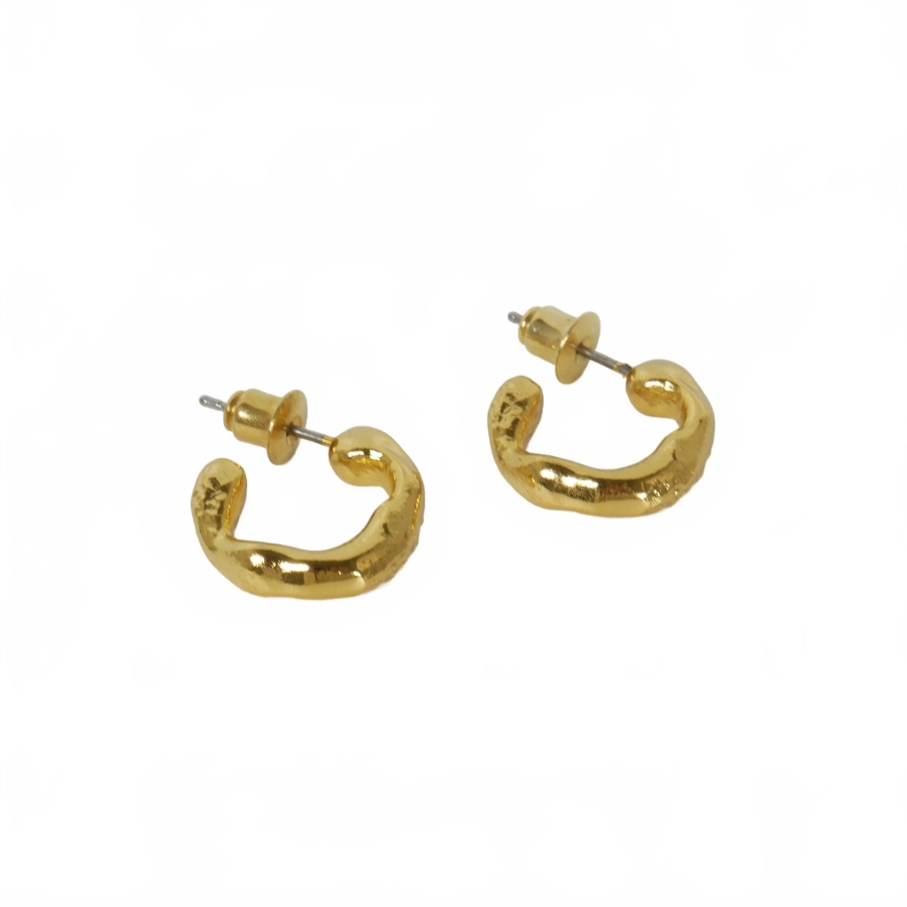 sowa Lee Soierie MUD WALL HOOP PIERCE hoop earrings accessory Gold lady's 