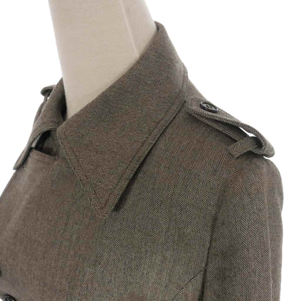 ji- vi -ji- vi -G.V.G.V bell tedo trench coat double wool 36 beige GVO84-36 lady's 