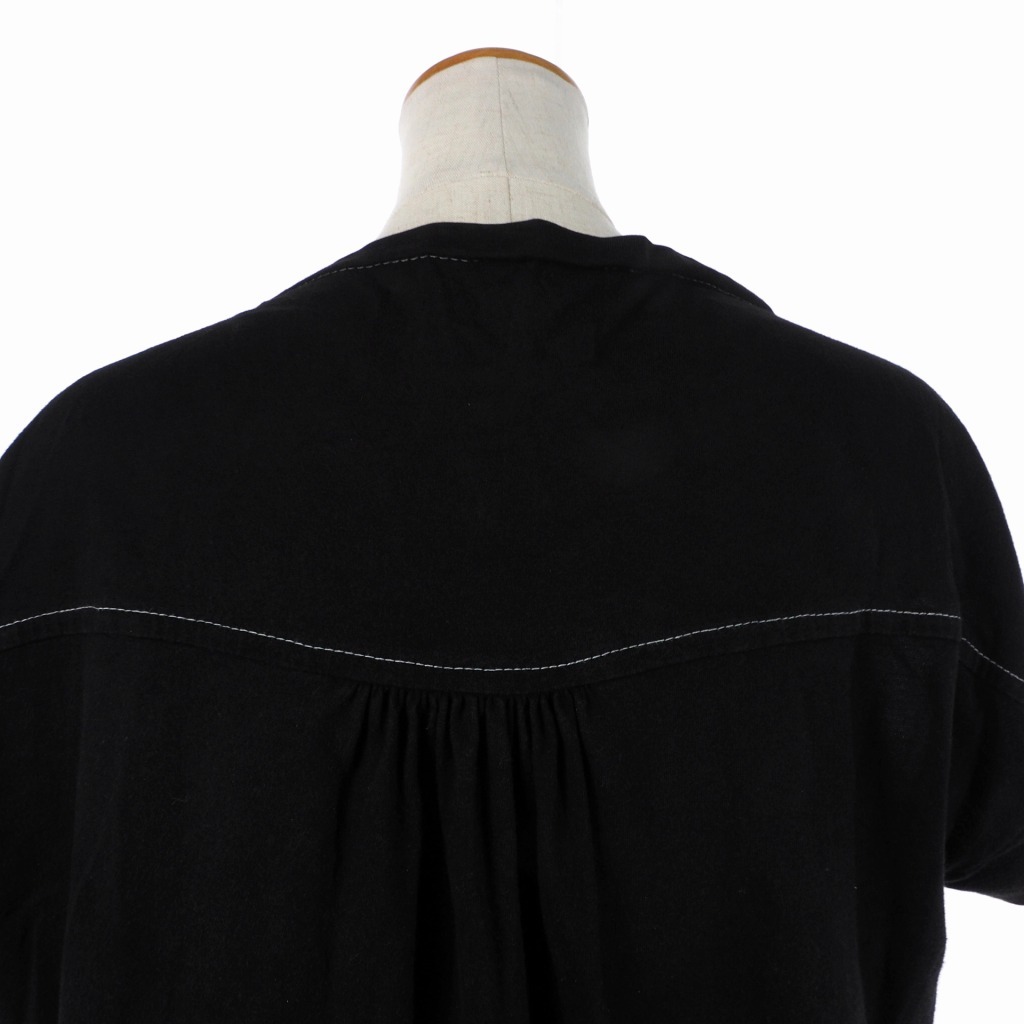 トリココムデギャルソン tricot COMME des GARCONS デザイン カットソー Tシャツ ブラック レディース_画像5