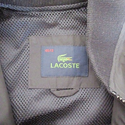 ラコステ LACOSTE MA-1 ブルゾン ミリタリー ジャケット ジップアップ 黒 ブラック 46 0215 IBO47 レディース_画像9