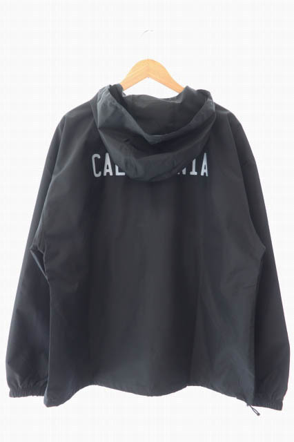 チャンピオン CHAMPION CALIFOLKS カリフォークス 24SS Packable Anorak パッカブル ナイロン アノラック ジャケット パーカー XL 黒 ブラの画像2