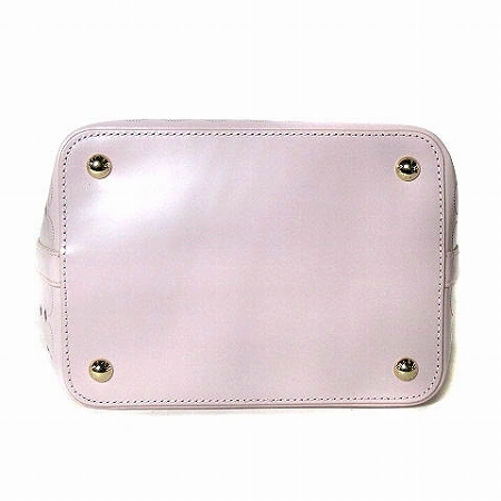 トッカ TOCCA CANDY CLOVER TOTE トートバッグ カットワーク パンチングレザー 巾着付き ピンク 鞄 レディースの画像4