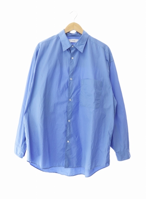 グラフペーパー Graphpaper 21SS Broad Oversized L/S Regular Collar Shirt ブロード オーバーサイズ レギュラー カラー シャツ 長袖 GM21の画像1
