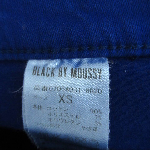 ブラック バイ マウジー BLACK by moussy カラーパンツ スキニーパンツ ロング丈 XS 青 ブルー /HO28 レディースの画像5