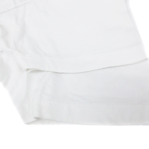 グラニフ graniph Tシャツ カットソー 半袖 クルーネック プリント M 白 紫 ホワイト パープル /FF1 メンズ_画像4