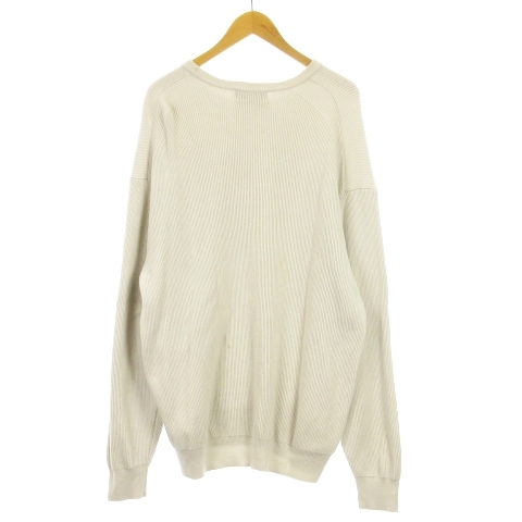 グラフペーパー Graphpaper 22AW High Density Crew Neck Knit ニット セーター GU223-80254 ウール ライトグレー 2 メンズ_画像3