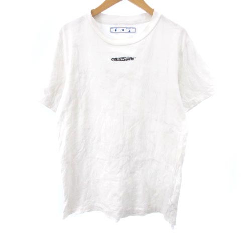 オフホワイト OFF WHITE BARREL WORKER S/S SLIM TEE OMAA027E20JER021 Tシャツ カットソー クルーネック 半袖 ロゴ 刺繍 プリント コット