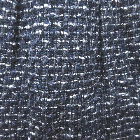  Rope ROPE узкая юбка колено длина твид tuck переключатель искусственная кожа 7 темно-синий темно-синий /CT женский 