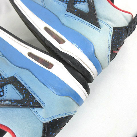 NIKE ★AA☆Travis Scott Air Jordan 4 Retro Cactus Jack University Blue 308497-406 US8 26cm トラヴィス・スコット エアジョーダン4の画像6