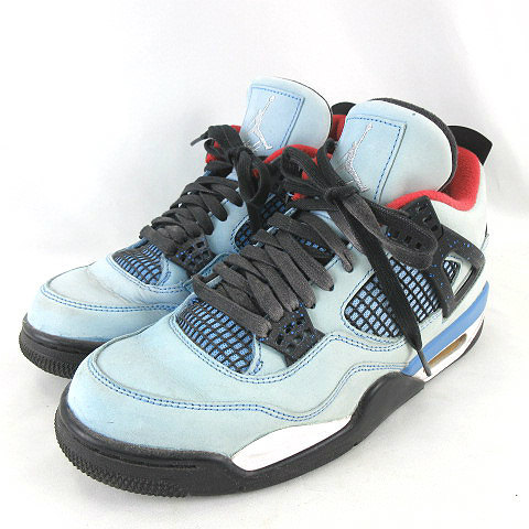 NIKE ★AA☆Travis Scott Air Jordan 4 Retro Cactus Jack University Blue 308497-406 US8 26cm トラヴィス・スコット エアジョーダン4の画像1