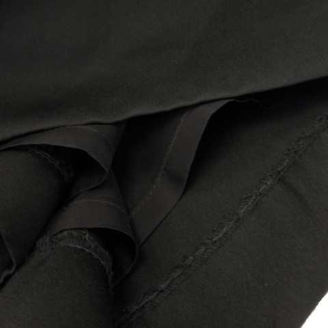  Tiara Tiara юбка flair mi утечка длинный атлас tuck толстый люкс 2 чёрный черный /CK30 * женский 