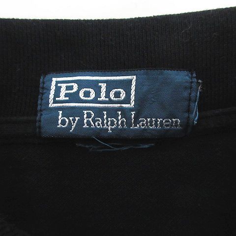 ポロ バイ ラルフローレン Polo by Ralph Lauren ポロシャツ 半袖 ビッグポニー 刺繍 コットン ブラック ※EKM メンズ_画像3