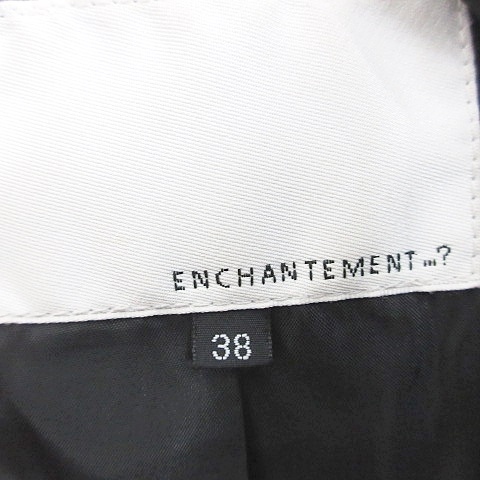 アンシャントマン ENCHANTEMENT コート ダウンコート フード 黒 ブラック 38 レディース_画像3