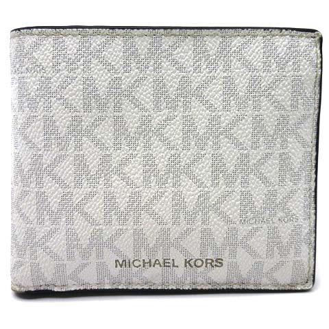 マイケルコース MICHAEL KORS クーパー シグネチャー 二つ折り 財布 ウォレット 白 ホワイト 36U9LCRF3B レディース_画像1