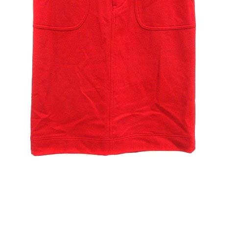 マリンフランセーズ LA MARINE FRANCAISE 台形スカート ミモレ ロング ウエストマーク ウール 赤 レッド /YK レディース_画像3