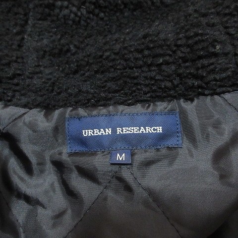 アーバンリサーチ URBAN RESEARCH 中綿 ジャケット 上着 ラクーンファー フーディー ジップアップ M カーキ ■GY01 X メンズ_画像9