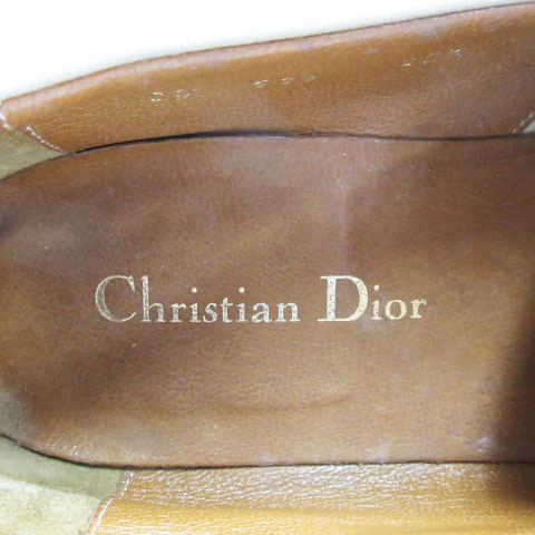 クリスチャンディオール Christian Dior ローファー ヌバック レザー 41 ベージュ 240209E 靴 ■ECS メンズ_画像6