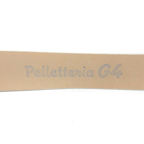 Pelletteria G4 ベルト ストーン装飾 レザー ホワイト 240209E レディース_画像3