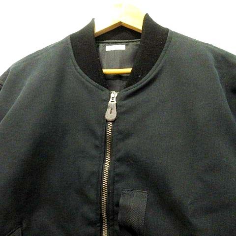 フィグベル PHIGVEL 美品 23AW DOUBLE CLOTH FLIGHT JACKET L-2Bタイプ フライト ジャケット ミリタリー ブルゾン 1 黒 ■U30 メンズ_画像3