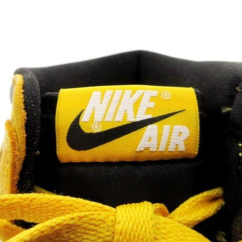 未使用品 ナイキ NIKE Air Jordan 1 High OG Pollen 555088-701 スニーカー エア ジョーダン1 ポレン US9.5 27.5cm イエロー メンズ_画像6