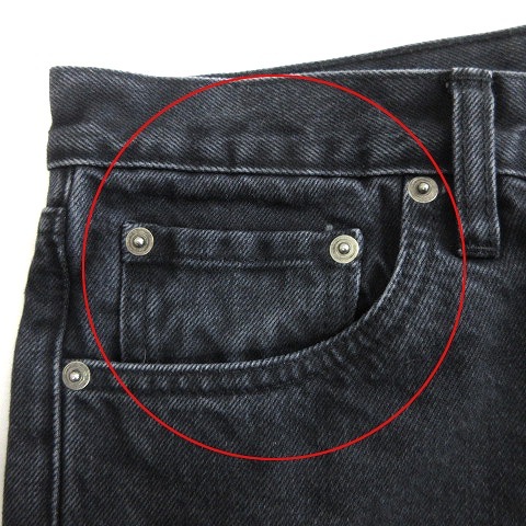 HOPE Rush Jeans デニムパンツ ジーンズ ストレート コットン 黒 ブラック 31 S位 ■SM1 メンズ_画像9