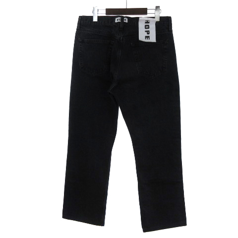 HOPE Rush Jeans デニムパンツ ジーンズ ストレート コットン 黒 ブラック 31 S位 ■SM1 メンズ_画像2
