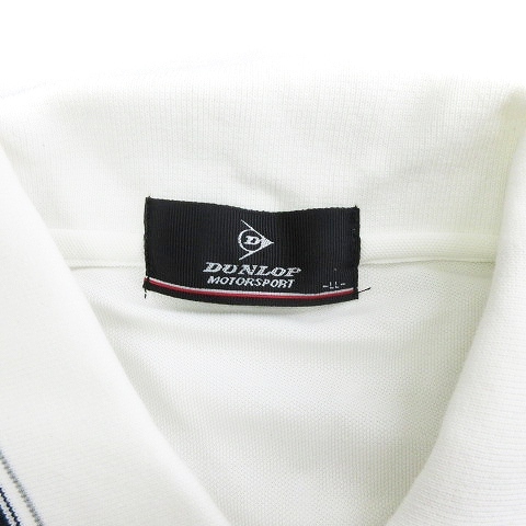  не использовался товар с биркой Dunlop DUNLOP рубашка-поло длинный рукав Logo .... белый LL #SM1 мужской 