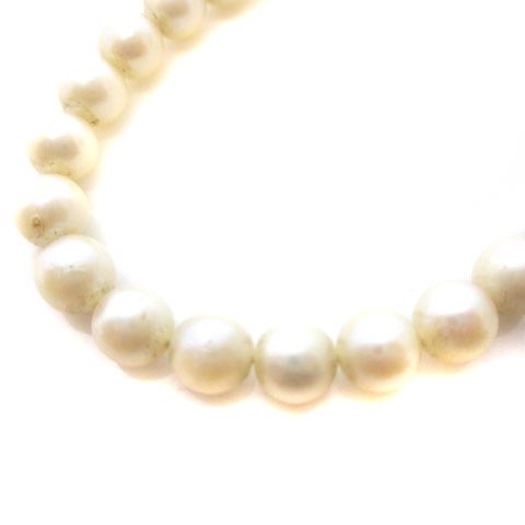 パール 真珠 5mm ネックレス シルバー金具 ホワイト 白 アクセサリー ■GY11 レディース_画像1