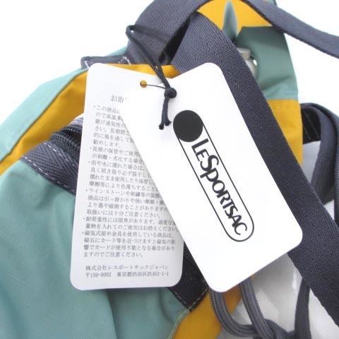 未使用品 レスポートサック LesportSAC MINI DRAWSTRING BAGゴールデンサン ファー1205 C455 ミニショルダーバッグ ポーチ 巾着 イエロー_画像7