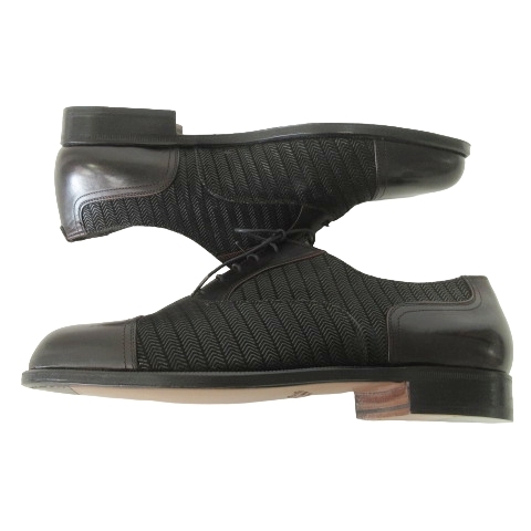 ro Len tso van filorenzo benfi business shoes leather shoes leather 6 24cm corresponding tea black black IBO47 men's 