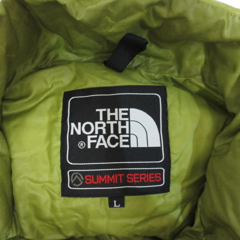 ザノースフェイス THE NORTH FACE ND18200 サミットシリーズ アコンカグア ダウン ジャケット L グリーン 軽量 ナイロン 正規品 メンズ_画像4
