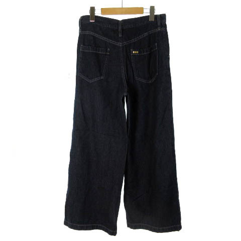  Moga MOGA close year of model Denim pants jeans wide indigo 2 lady's 