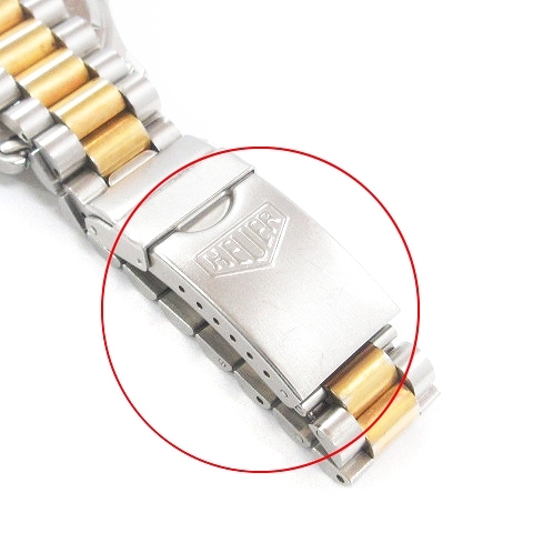  TAG Heuer old Logo Professional 2000 wristwatch analogue quartz 974.013 Gold color silver color Junk #SM1 men's 