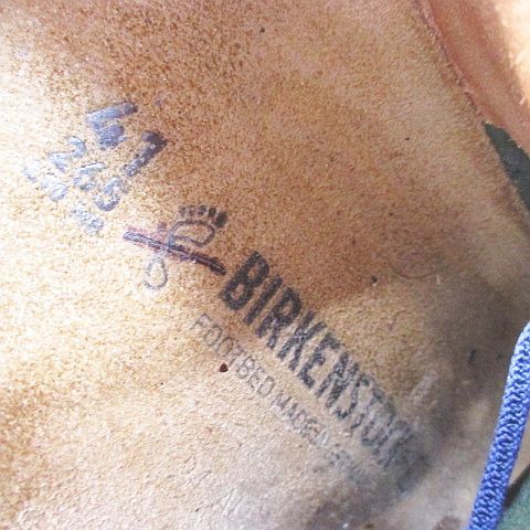 ビルケンシュトック BIRKENSTOCK モンタナ カジュアルシューズ バイカラー グリーン 26.5 スエード メンズ_画像5