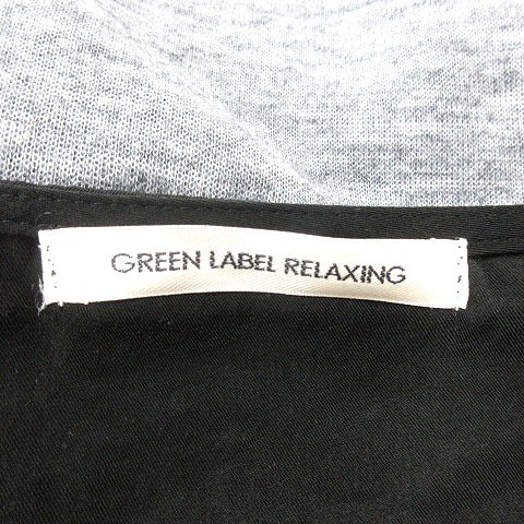 グリーンレーベルリラクシング ユナイテッドアローズ green label relaxing ブラウス 長袖 切替 黒 ブラック グレー /MN レディース_画像5