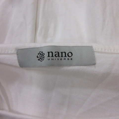 ナノユニバース nano universe カットソー 七分袖 36 白 ホワイト /YI レディース_画像6