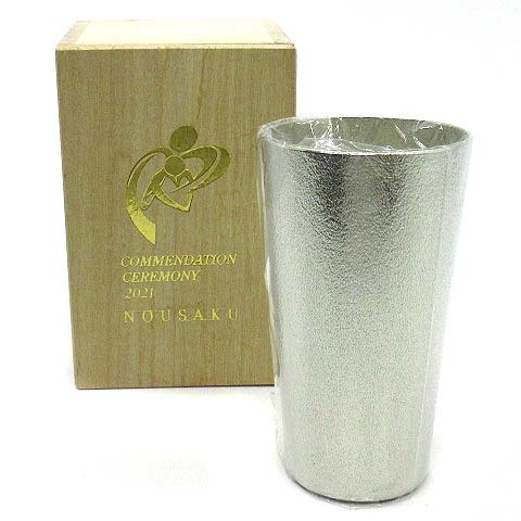  unused goods talent work NOUSAKU Via cup 270ml castings made of tin . box 