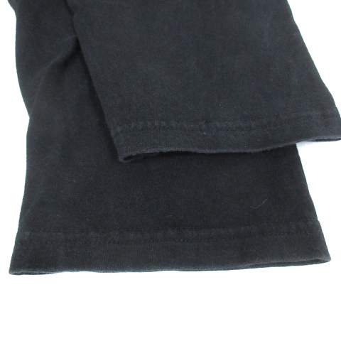 ローター ROTAR Tシャツ カットソー 七分袖 ラウンドネック ロゴ プリント 黒 ブラック /FF14 メンズ_画像4