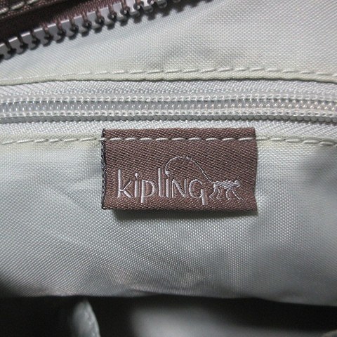 キプリング KIPLING 美品 ショルダーバッグ 肩掛け チャーム 布製 鞄 茶 ブラウン ■GY11 X レディース_画像8