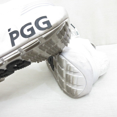 パーリーゲイツ PEARLY GATES PGG スパイクレス ゴルフ シューズ スニーカー 23.5cm 白 ホワイト 268-1292902 靴 ローカット レディース_画像5