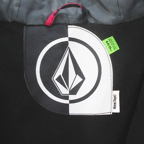 ボルコム VOLCOM スノーウェア スノボウェア 長袖 ジャケット SP ピンク系 プリント 総柄 ダブルジップ フード ポケット メンズ_画像3