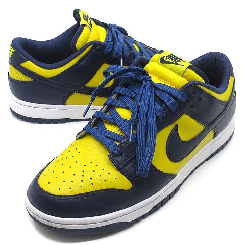 ナイキ NIKE ダンク ロー レトロ DUNK LOW RETRO ミシガン スニーカー 28cm DD1391-700 美品 メンズ