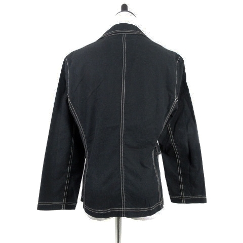  Junko Shimada 77i by JUNKO.S.D.S jacket tailored long sleeve single stitch cotton thin plain 9AR black lady's 