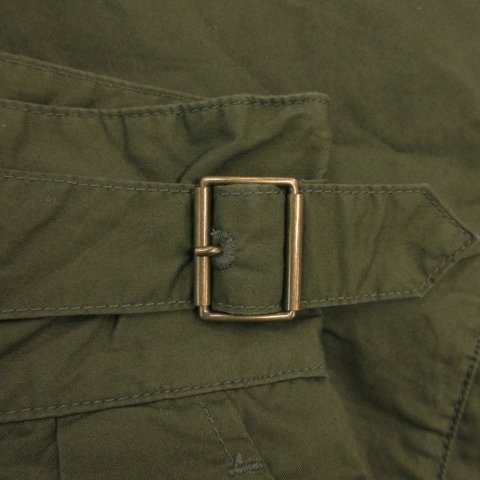 kifeKIFFE pants chino Short half belt cotton small size 27 green khaki /AO7 * men's 