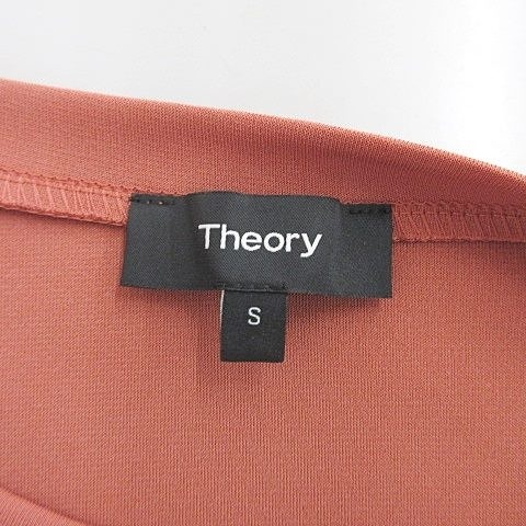 セオリー theory カットソー プルオーバー 半袖 クルーネック ピンク S レディース_画像3